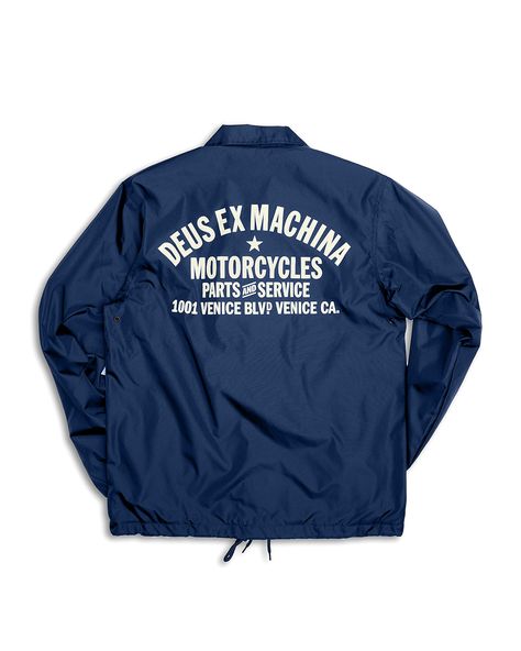 Jackets | Deus Ex Machina | Venice Coach Navy – Deus Ex Machina USA Deus X Machina, Deus Ex Machina Jacket, Sweater Bags, Deus Ex Machina, Ex Machina, Coach Jacket, A Storm, Hats For Sale, Hoodies For Sale