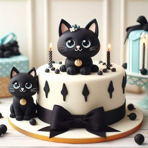 Cat Cake Ideas, Kitten Cake, Abstract Cat, Animal Cakes, Cake Decorating Designs, Cat Cake, Crazy Cakes, Cute Birthday Cakes, Special Cake