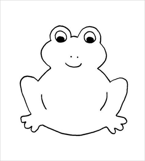 Frog Template - Animal Templates | Free & Premium Templates Frog Patterns Printable, Frog Applique Pattern Free, Free Frog Printables, Animal Outlines Templates, Frog Coloring Pages Free Printable, Applique Templates Free, Frog Applique Pattern, Frog Outline, Frog Template