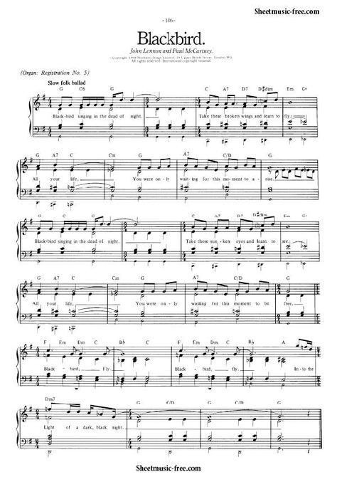 Blackbird Sheet Music Beatles Piano Sheet Music Free pdf Download Beatles Violin Sheet Music, Beatles Blackbird, African Kingdom, Guitar Singing, Trumpet Music, Jazz Sheet Music, Beatles Music, Flute Sheet Music, Music Chords