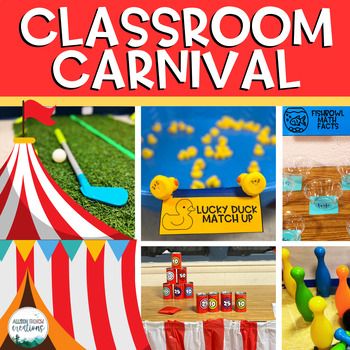 Looking for a fun way to review standards, celebrate student success, or transform your classroom for test prep? This math carnival classroom set has printable decor, station labels, student recording sheets, and tips/ideas for turning your classroom into a carnival of fun!  What's Included? 6 Pages of Tips and Suggestions 5 Pages of Banners & Pennant Flags 10 Pages of Printable Decor  Carnival Bulletin Board Letters (Color & BW)  10 Pages of Student Recording Sheets 6 Pages of station l Classroom Carnival Games, Carnival Classroom Activities, Middle School Carnival Games, Carnival Room Transformation, Carnival Stem Activities, Carnival Math Games, Carnival Theme Stem Activities, Carnival Theme Literacy Night, Carnival Classroom Transformation