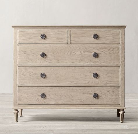 Maison 5-Drawer Dresser Rh Rugs, Mattress Foundations, Decorative Furniture, 5 Drawer Dresser, Console Cabinet, Storage Mirror, Furniture Vanity, Medicine Cabinet Mirror, Bath Storage