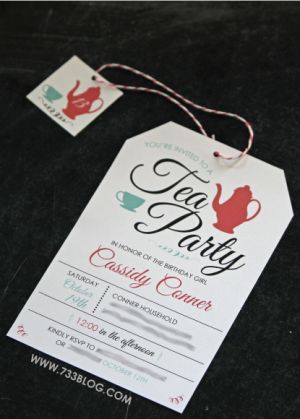 tea-party-birthday-invite Tea Party Bridal Shower Invitations, High Tea Party, Tea Party Invitations, Spring Tea, Party Deco, Birthday Invites, Bridal Tea, Tea Party Bridal Shower, Whimsical Gifts