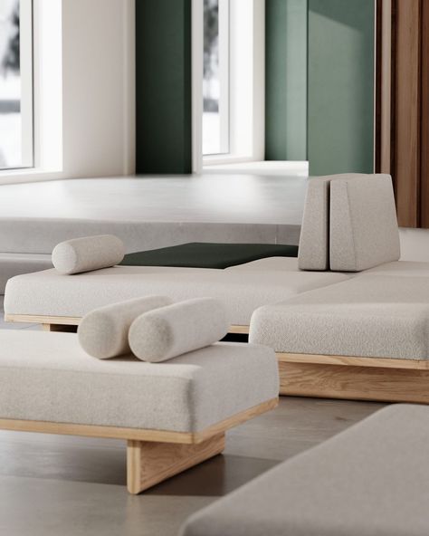 Carl Hansen & Søn’s Instagram profile post: “Børge Mogensen’s BM0865 Daybed is a modular, playful and highly versatile design in FSC™-certified (FSC-C135991) wood. #carlhansenandson…” Lodge Ideas, Sofa Design Wood, Scandinavian Sofas, Modular Sofa Design, Daybed Design, Modern Daybed, Velvet Lounge Chair, Carl Hansen & Son, Carl Hansen