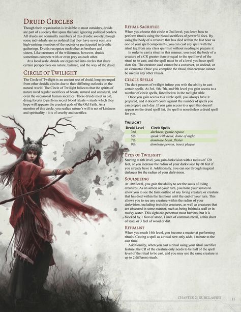 Circle of Twilight Druid by Jonoman3000 Invisible Creature, Dnd Druid, Pathfinder 2e, D D Classes, Dnd Races, Dnd Classes, Dark Creatures, Dungeons And Dragons 5e, Dungeons And Dragons Classes