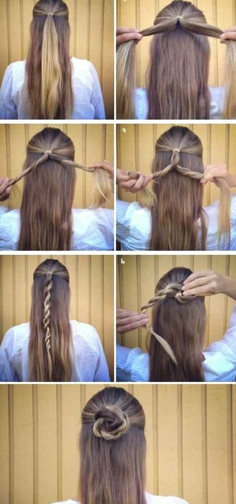 Diy Hairstyle, Medium Highlights, Trendy Hair Styles, Color Highlights, Fishtail Braid, Brunette Color, Peinados Fáciles Para Cabello Corto, Rose Hair, Medium Length Hair