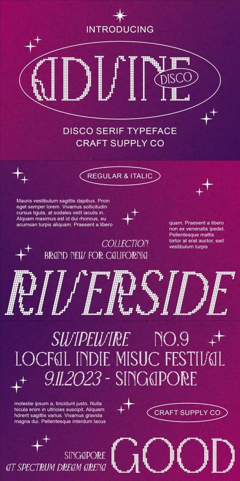 Advine Disco Free Disco Font, Event Posters, Disco Lights, Font Free, Your Message, Event Poster, Glitz And Glam, Glyphs, Album Covers