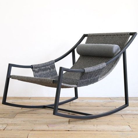 Metal Rocking Chair, Rustic Furniture Design, Iron Furniture Design, Steel Furniture Design, Welded Furniture, Metal Outdoor Furniture, Furniture Design Chair, Metal Furniture Design, Head Pillow