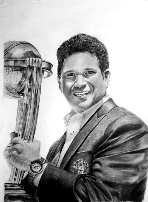 Sachin tendulkar sketch by Mahesh wagh art✏ Sachin Tendulkar Sketches, Sachin Tendulkar Drawing, Drawing Grid, Buddhist Art Drawing, Character Drawings, Sports Personality, Sachin Tendulkar, Sketches Simple, Buddhist Art