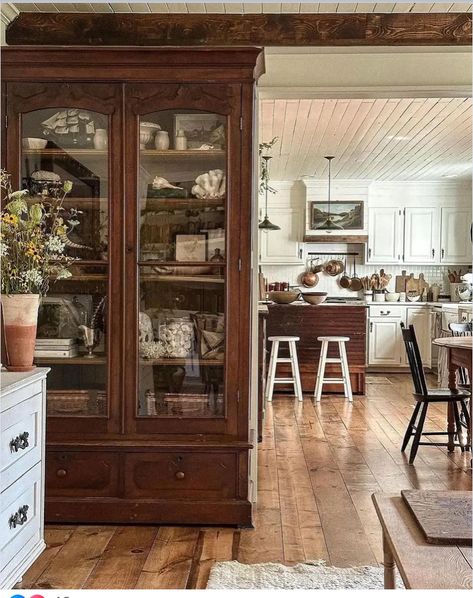 Built In China Cabinet, Becki Owens, Cottages And Bungalows, Dining Room Hutch, Pantry Design, Cottage Kitchen, Round Up, Rich Colors, Interior Design Firms