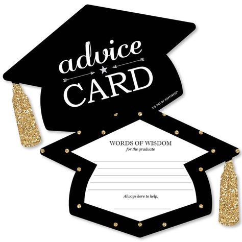 Graduation Party Activities, Graduation Dinner, Senior Graduation Party, Gold Graduation Party, Graduation Party High, Graduation Party Themes, Graduation Party Planning, College Graduation Parties, Wish Card