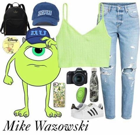 Kate Spade Disney, Outfit Polyvore, Mike Wazowski, Disney Style, Disney Parks, Eos, Kate Spade, H&m, Polyvore Image