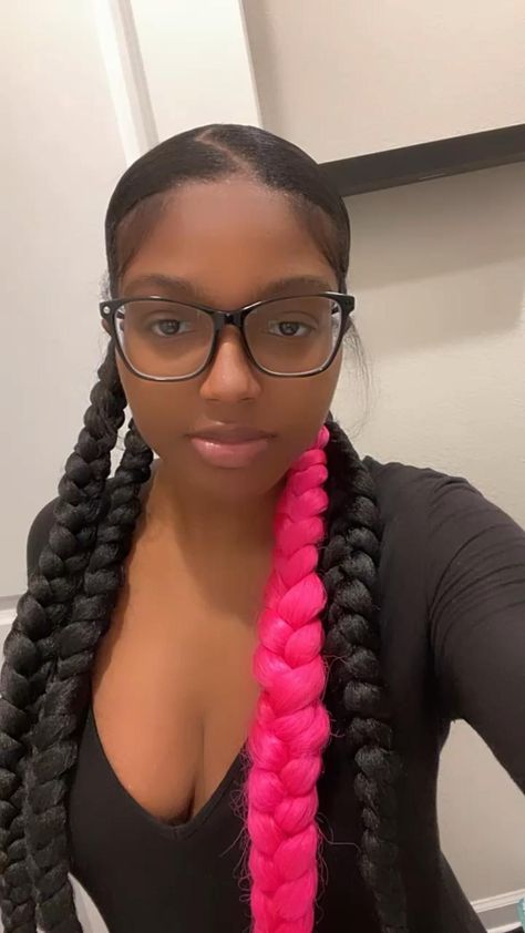 Sleek Braided Ponytail, Cute Box Braids, Double Ponytail, Short Box Braids Hairstyles, Pretty Braids, Short Box Braids, Edges Hair, Braided Hairstyles For Teens, Cute Box Braids Hairstyles