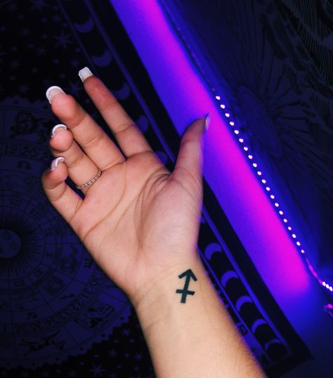 Zodiac Tattoo Sagittarius, Small Zodiac Sign Tattoos, Zodiac Sign Tattoos Sagittarius, Sagitarious Tattoos, Sagittarius Zodiac Tattoo, Tattoos Sagittarius, Pair Tattoos, Sagittarius Tattoo Designs, Sagittarius Tattoo