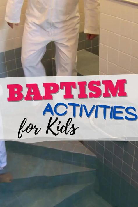 Primary Activities Lds, Lds Primary Activity Ideas, Baptism Activities For Kids, Lds Baptism Ideas, Baptism Talks Lds Object Lessons, Baptism Craft, Lds Object Lessons, Baptism Talk, Later Day Saints