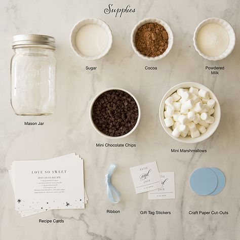 I love how clean this is laid out for a how-to bywstudent Sweet Wedding Favors, Diy Hot Cocoa, Tea Wedding Favors, Diy Hot Chocolate, Cheap Favors, Wedding Favors Cheap, Favors Diy, Unique Wedding Favors, Diy Wedding Favors