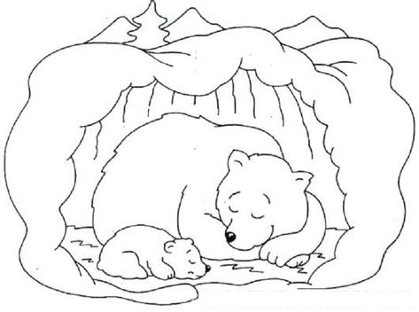 Hibernating Bear Coloring Pages Free V Sketch Coloring Page Hibernation Preschool Crafts, Hibernating Bear Craft, Hibernation Crafts, Hibernating Bear, Animals That Hibernate, Bear Coloring Pages, Winter Preschool, Bear Crafts, Coloring Pages For Boys