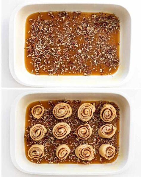 Easy Sticky Buns is crescent roll dough filled with a cinnamon-sugar mixture, rolled up, and baked in a nutty, sweet, buttery topping. Breakfast, Crescent Rolls, Sticky Buns, Caramel Rolls, Semi homemade sticky buns, easy sticky buns, easy caramel rolls, breakfast recipes, bakery rolls, i am baker, iambaker Crescent Roll Pecan Sticky Buns, Sticky Buns With Crescent Rolls, Crescent Roll Sticky Buns, Sticky Buns With Cinnamon Rolls, Sticky Buns Easy, Easy Caramel Rolls, Crescent Roll Cinnamon Rolls, Cream Cheese Rolls Recipe, Cinnamon Rolls French Toast