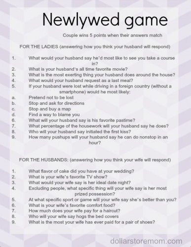 Host a Couples “Newlywed Game” Night- FREE Printable | Dollar Store Mom Fun Anniversary Games, Newly Wed Questions Game, Newlywed Game Questions For Friends, Newlywed Game Questions 50th Anniversary, Newlywed Game Questions Couples, Newly Wed Games Questions, Married Couple Games, Newly Wed Game Questions Couple, Couples Night Games