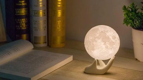 Moon Light Lamp, Color Changing Lamp, Moon Lamp, Moon Light, Lamp For Bedroom, Fan Lamp, Beautiful Moon, Cozy Decor, Unique Lamps