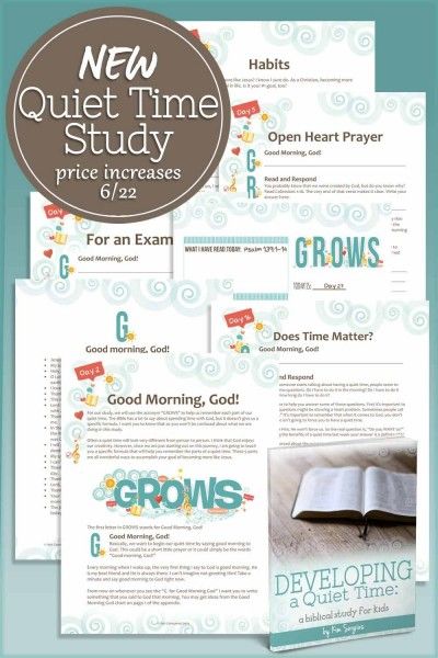 Looking for the perfect tool to help your child establish the habit of a daily quiet time with God?  This  study will help you do just that! Walk your child through the whys and hows of a devotional time, plus equip them with a formula that will make it easy to establish a lifelong habit. Special launch pricing until 6/22. Quiet Time With God, Devotions For Kids, Time With God, Intentional Parenting, Jesus Is Coming, Bible Devotions, Christian Parenting, School Lessons, Lessons For Kids