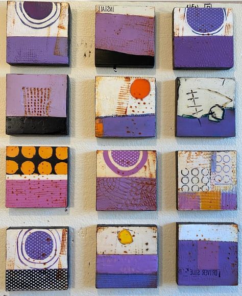 Art Series Ideas, Mini Toile, Gelli Printing Art, Abstract Art Collection, Creative Wall Art, Collage Art Projects, Wall Art Ideas, Ceramic Wall Art, Abstract Art Inspiration