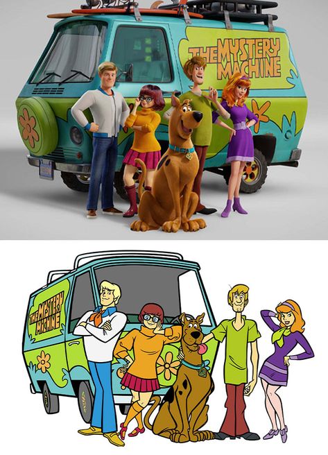 The First Official Images For The Scooby-Doo Reboot Have Just Been Revealed Scooby Doo And The Gang, Scoby Doby Doo, Scooby Doo Mystery Machine, Shaggy Scooby Doo, Hanna Barbera Characters, New Animation Movies, Mystery Incorporated, Scooby Gang, Scooby Doo Pictures