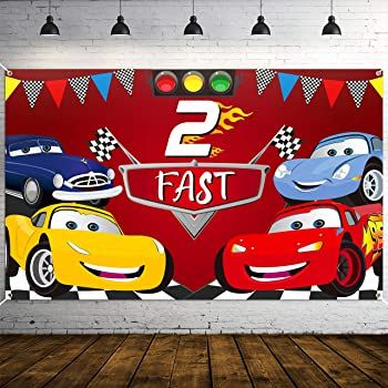 AmazonSmile: Two Fast Birthday Decorations, Race Car Birthday Decorations, 2nd Second Birthday Party Supplies for Boy Girl Kids, Let’s Go Racing Chequered Checkered Black and White Pennant Banner Flags: Health & Personal Care Race Car 2nd Birthday Party, Car 2nd Birthday Party, Race Car Birthday Decorations, Fast Photography, Racing Party, 2nd Birthday Party For Boys, Fest Temaer, Birthday Party Backdrop, Car Birthday Theme