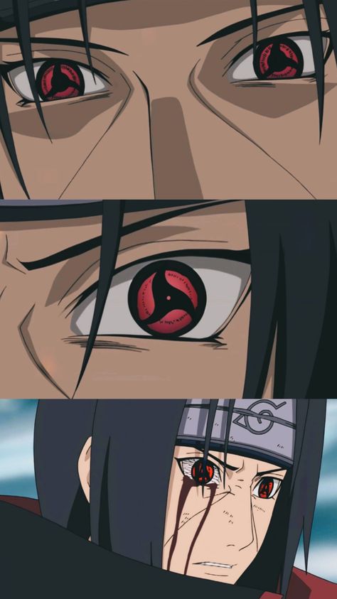 Sasuke Uchiha Sharingan, Itachi Akatsuki, Itachi Mangekyou Sharingan, Naruto Sharingan, Mangekyou Sharingan, Itachi Uchiha Art, Anime Smile, Uchiha Itachi, Evil Anime