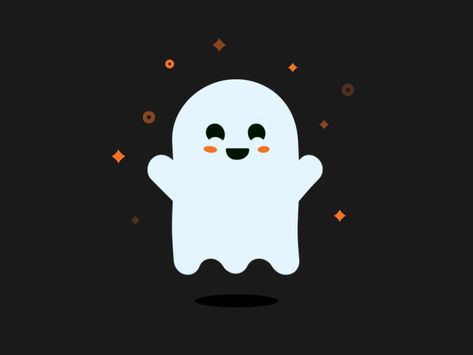 Gif Halloween, Cute Halloween Gif, Halloween Animation, Halloween Gifs, Ghost Gif, Halloween Gif Wallpaper, Animated Ghost, Ghoul Gif Ghost, Cute Ghost Animation