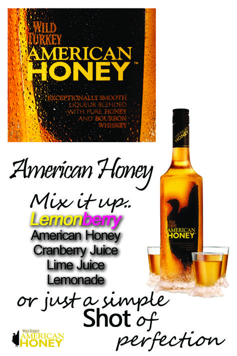 American Honey!! My fav adult beverage! American Honey Drinks, Wild Turkey American Honey Drinks, Drinks With Jack Daniels Honey, Mead Recipe 1 Gallon Honey, Jack Daniels Honey Drinks, Honey Drink, Wild Turkey, Honey Recipes, Bourbon Whiskey