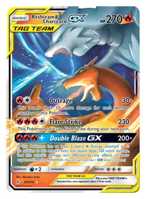 Charizard Pairs With Fire-type Legendary for Powerful New Tag Team GX Pokemon Reshiram, Pokemon Cards Legendary, Card Memes, Rayquaza Pokemon, All Pokemon Cards, Rare Pokemon Cards, Cool Pokemon Cards, Pokemon Team, Pokemon Charizard