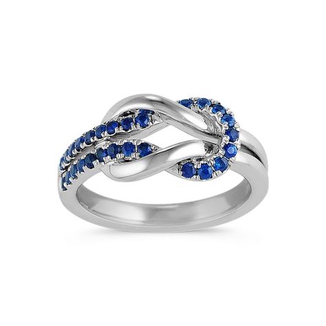 Natural Sapphire Fashion Jewelry and more Fine Jewelry | Shane Co. Hand Jewelry Rings, Oval Sapphire Ring, Sapphire Engagement Ring Set, Chic Rings, Jewelry Catalog, Sapphire Engagement Ring Blue, Knot Design, Platinum Jewelry, Knot Ring