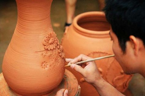 Amazing Art Projects, Ceramic Village, Pottery Village, Vietnam Culture, The Potter's Hand, Vietnam Tour, Human Element, Vietnam Holidays, Con Dao