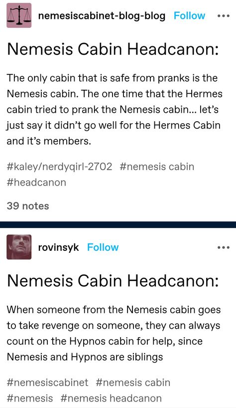 Percy Jackson Cabin Headcanons, Children Of Nemesis, Ares Cabin Headcanons, Camp Half Blood Cabins Layout, Poseidon Cabin Headcanons, Hermes Cabin Headcanons, Pjo Cabin Headcanons, Camp Half Blood Headcanons, Cabin 16 Nemesis