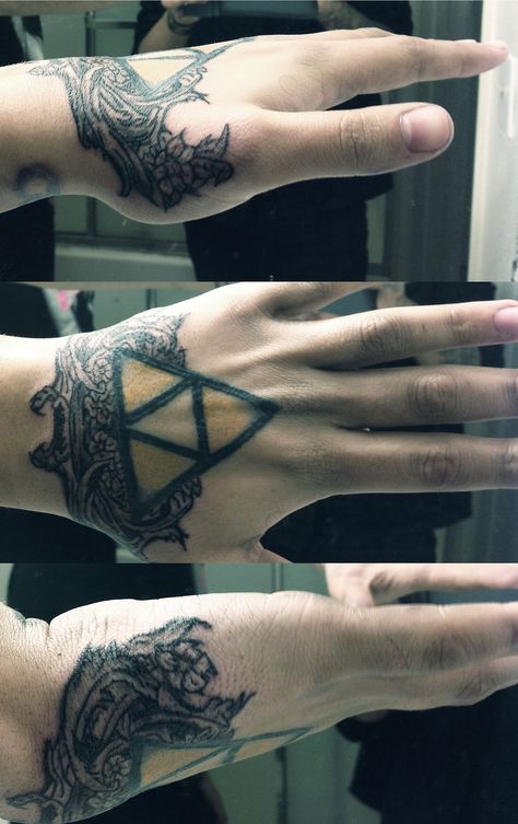 ... Left Hand Tattoo, Thumb Tattoos, Zelda Tattoo, Gaming Tattoo, Modge Podge, Hand Tattoo, Love Tattoos, Tattoo Styles, Tattoo On