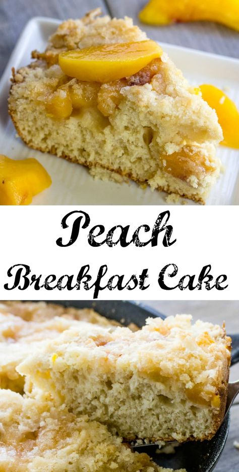 Peach Breakfast, Yummy Nummies, Tasteful Recipes, Peach Coffee, Breakfast Hotel, Cake Breakfast, Heavenly Recipes, Nice Recipes, Peach Desserts