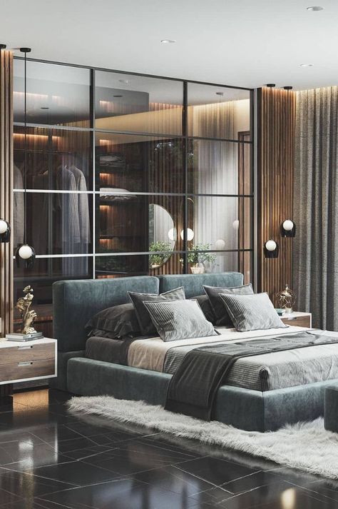 bedroom; bedroom ideas; bedroom decor; bedroom ideas for small rooms; bedroom ideas master; Small Guest Room, Bedroom Design Styles, Small Bedroom Interior, Textured Bedding, Modern Luxury Bedroom, Luxury Bedroom Design, Comfy Pillows, Dekorasi Kamar Tidur, Luxury Bedroom Master