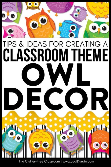 Elementary School Teachers needing Owl Classroom Theme or Woodlor Door Decor Ideas are sure to love the inspiring photos & decorating tips from the Clutter Free Classroom. First-Fifth grade educators wondering how to set up a classroom on a budget are sure to love the bulletin board inspo, photos, & DIY tips for setting up their rooms for back to school to be motivational. You'll also find classroom decor bundles & theme ideas to be quick & easy! Owl Themed Classroom Door, Owl Classroom Door Ideas, Owl Decorations For Classroom, Owl Bulletin Board Ideas Preschool, Bulletin Board Ideas For Teachers Elementary, Owl Bulletin Board Ideas, Owl Classroom Door, Owl Theme Classroom Decorations, Classroom On A Budget