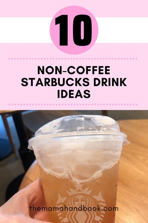 Looking for non coffee Starbucks drinks? Try these recipes for fruity refreshers, creamy blended drinks, and more! These Starbucks drinks without coffee are some of the best Starbucks drinks. Perfect for anyone who loves sweet flavors, here are the best non coffee drinks at Starbucks to try. Starbucks To Try, Drinks Without Coffee, Non Coffee Drinks, Coffee Drinks At Starbucks, Starbucks Drinks Without Coffee, Non Coffee Starbucks Drinks, The Best Starbucks Drinks, Starbucks Drinks To Order, Coffee Starbucks Drinks