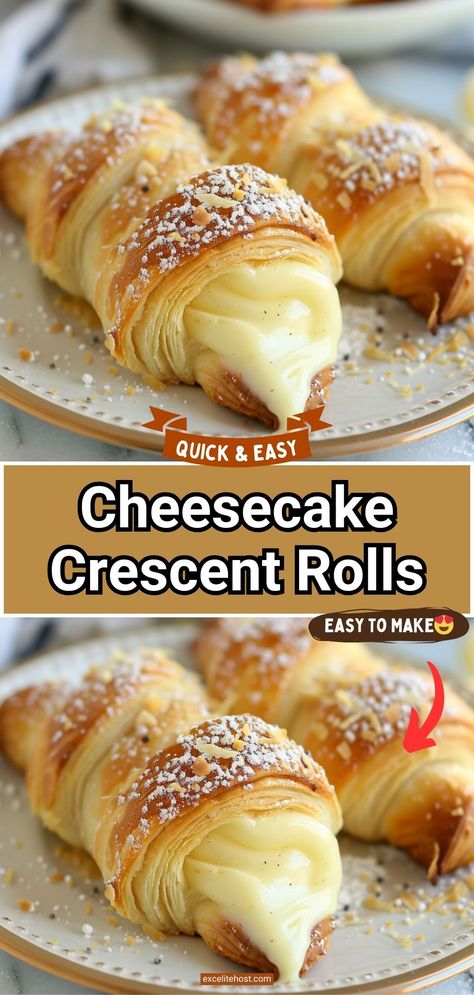 Ingredients: 2 cans (8 oz each) refrigerated crescent rolls Cream Cheese Crescent Roll Dessert Danishes, Easy Sweet Crescent Roll Recipes, Desert Crescent Roll Recipes, Crescent Roll Strawberry Dessert, Cresent Roll Cheesecake Recipes Dessert, Dessert Recipes With Crescent Rolls, Cheesecake Crescent Roll Casserole, Dessert Recipes Crescent Rolls, Quick And Easy Baked Goods