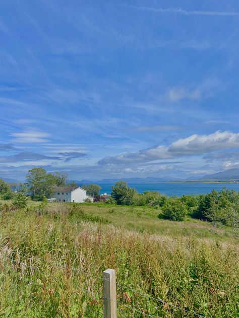 Farmhouse By The Sea, Coastal Farm Aesthetic, Farm By The Sea, Scottish Summer Aesthetic, Seaside Cottage Aesthetic, Coastal Homestead, Edinburgh Summer, English Countryside Aesthetic, Coastal Cottagecore