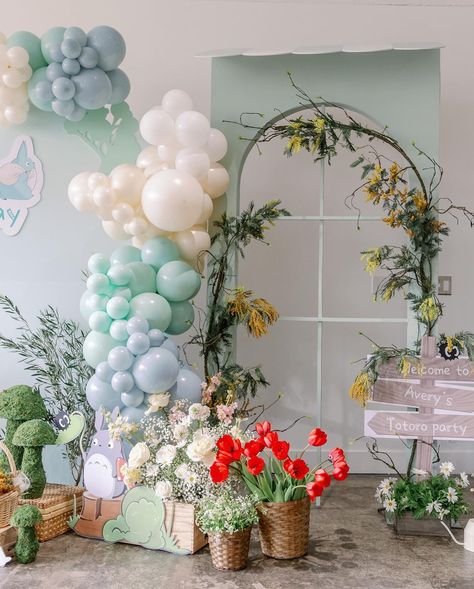 Big Day Service | The moment we stood in front of Avery’s Totoro party, it felt like we were stepping into a childhood dream come true. The birthday party… | Instagram Totoro Baby Shower Ideas, Totoro Party Decorations, Totoro Birthday, S And B, Totoro Party, Dessert Design, Studio Ghilbi, Year Planning, Childhood Dream