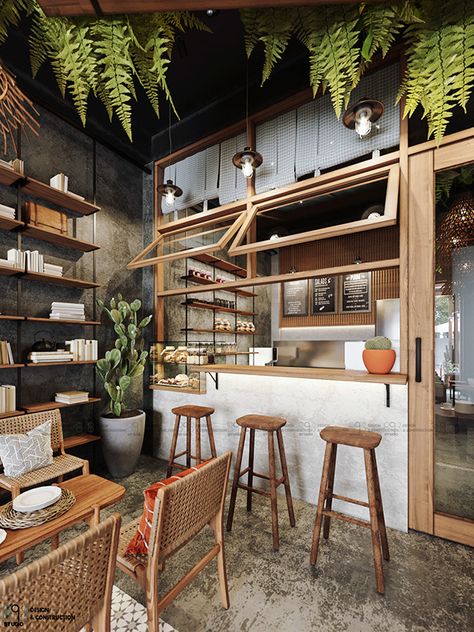 Hip Coffee Shop, Estuary Aesthetic, Rustic Coffee Shop, Artistic Interior, Arsitektur Kolonial, Coffee Shop Concept, Dream Cafe, Rustic Cafe, Small Coffee Shop