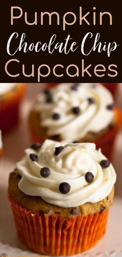 Pumpkin Chocolate Chip Cupcakes With Cinnamon Buttercream, Fall Birthday Cupcakes, Cupcakes With Chocolate Chips, Pumpkin Chocolate Chip Cupcakes, Witchy Tea, Pops Recipes, Duff Goldman, Easy Cakes, Autumn Kitchen