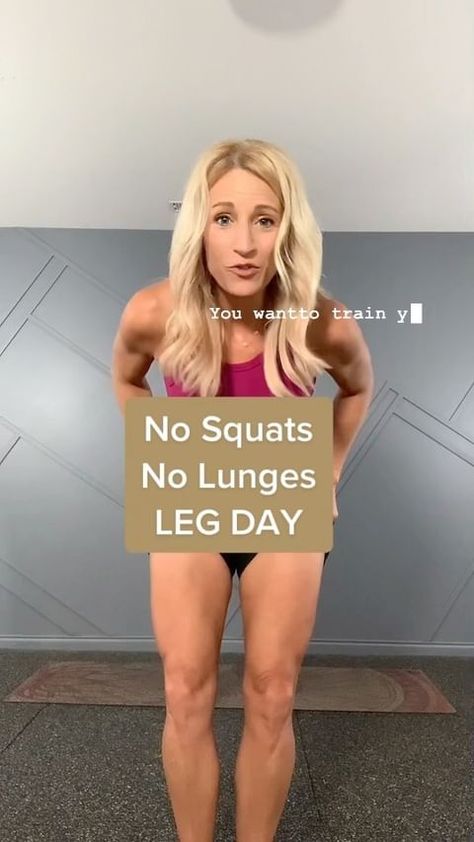 Tracy Steen on Instagram: “No squats or lunges LEG DAY! Not everyone has a pain free time hitting squat or lunges, but in this workout, you can still train your legs…” Leg Day Without Squats, Non Squat Leg Workout, Leg Workouts Without Squats And Lunges, No Lunge Leg Workout, Leg Workout No Squats, Leg Workout No Squats Or Lunges, No Squat No Lunge Leg Workout, Low Impact Leg Workout At Home, No Weight Leg Workout