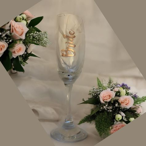 Cheers 🥂 Personalised prosecco glasses for the morning of your wedding with your bridal party, hen do or any other party occasion! These glasses can be personalised with the text and colour. The colour vinyl available is black, gold or white, however if you are after a different colour then drop a message as I may have it in stock! The glasses can also be personalised by text. This can be the standard ‘bride’ or ‘name’ or it can be a nickname! You can also choose to have text on one side o... Prosecco Glasses, Hen Do, The Text, The Colour, Hen, The Morning, Bridal Party, Different Colors, Vinyl