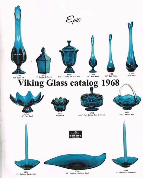 Blue Milk Glass Vintage, Viking Glass Vases, Viking Glass Vintage, Viking Glass Catalog, Antique Identification, Glass Reference, Swung Glass Vase, Mid Century Glass Vase, Antique Knowledge