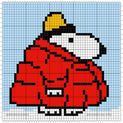 Puffer Snoopy, Crochet Grid, Graph Crochet, Pixel Crochet, Tapestry Crochet Patterns, Crochet Design Pattern, Pixel Pattern, Pixel Art Pattern, Crochet Tapestry