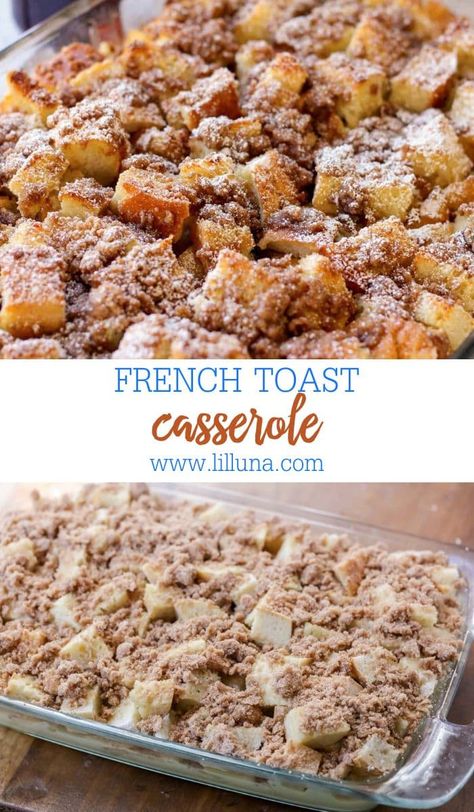 خبز فرنسي, Overnight French Toast Recipe, Crockpot French Toast, Easy French Toast Bake, Toast Aperitif, Fall Sweets, French Toast Bake Overnight, Healthy French Toast, French Toast Casserole Easy